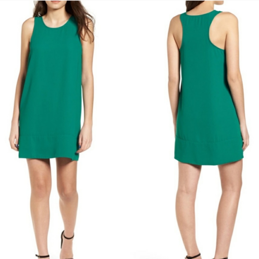LEITH Sleeveless Racerback Shift Dress M